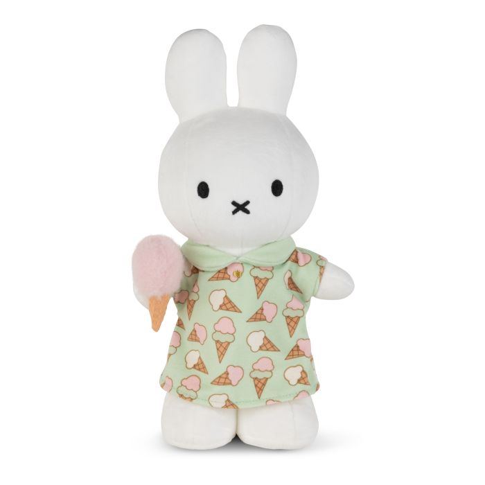 Miffy Standing Ice Cream Dress Plush 24cm by Bon Ton Toys - 0