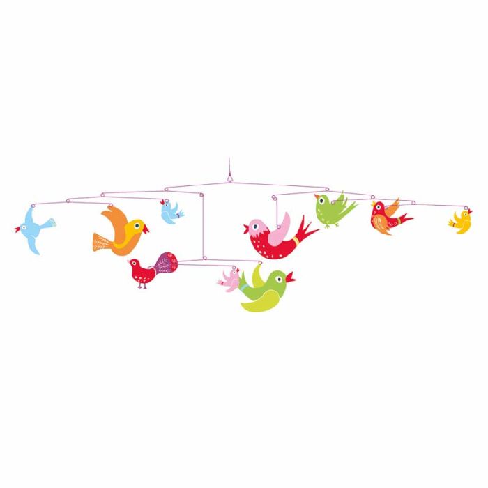 Colour Flight of Fancy Mobile by Djeco - 0 Colour Flight of Fancy Mobile by Djeco - 0