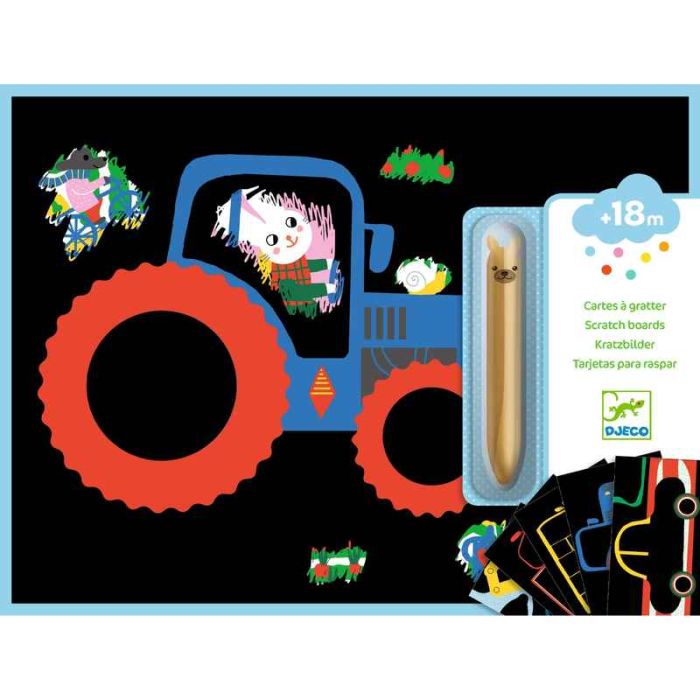 Learning about Vehicles Scratch Cards by Djeco - 0 Learning about Vehicles Scratch Cards by Djeco - 0