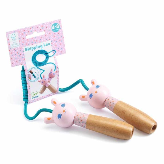 Lea Adjustable Skipping Rope by Djeco - 0 Lea Adjustable Skipping Rope by Djeco - 0