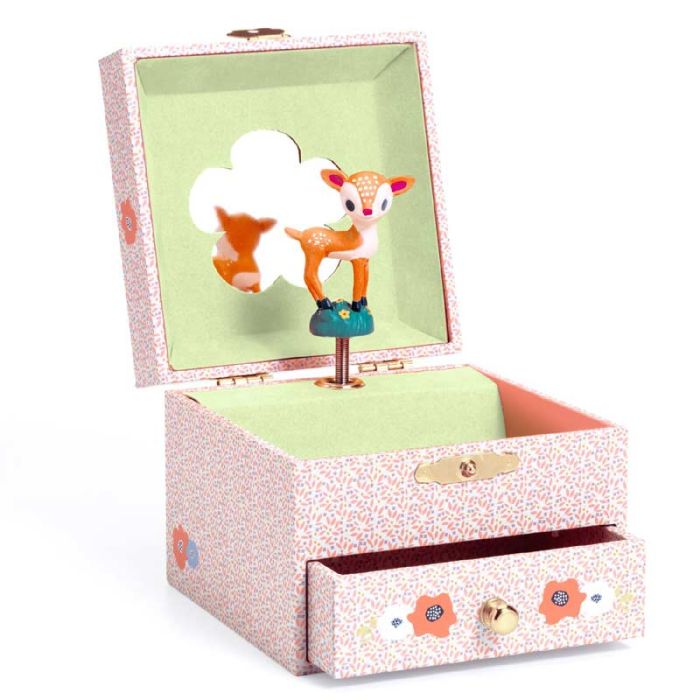 Woodland Fawn Musical Box by Djeco - 0 Woodland Fawn Musical Box by Djeco - 0