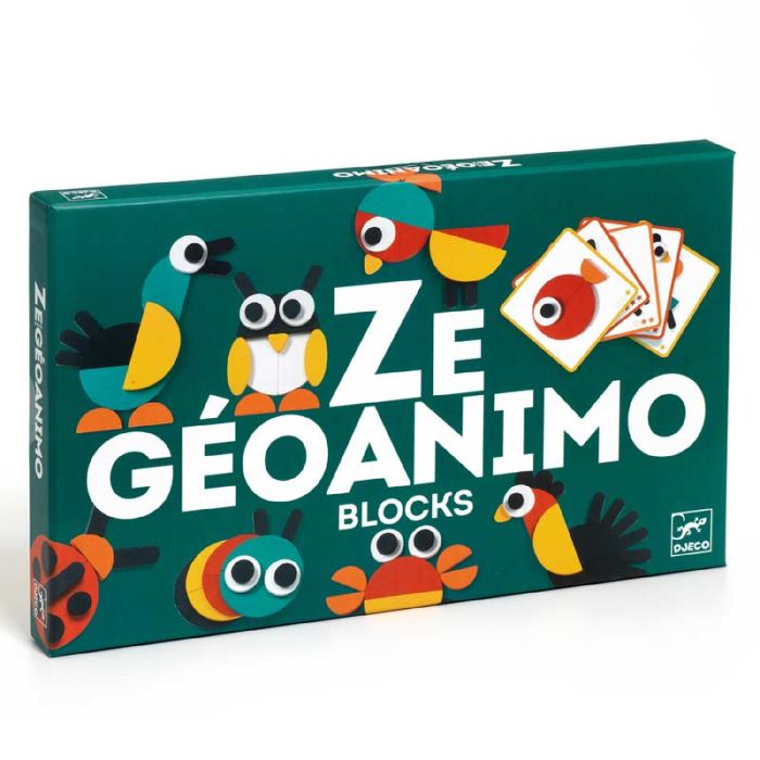 Ze Geoanimo Blocks by Djeco - 0 Ze Geoanimo Blocks by Djeco - 0