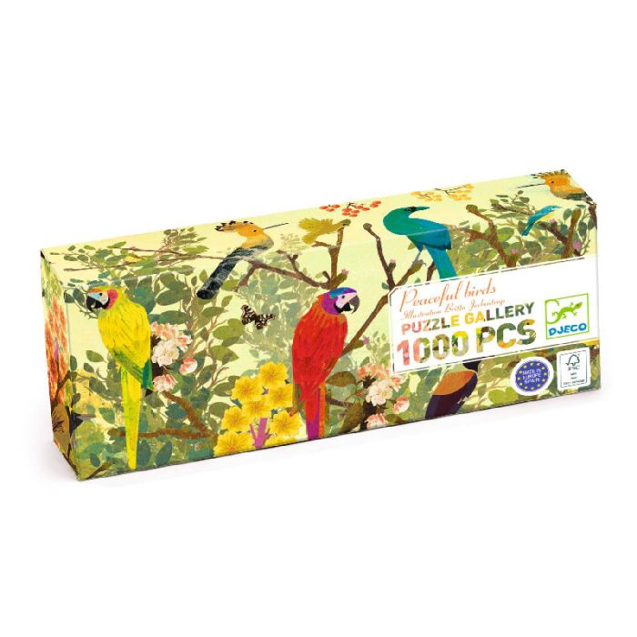 Djeco Peaceful Birds 1000 Piece Gallery Jigsaw Puzzle - 0 Djeco Peaceful Birds 1000 Piece Gallery Jigsaw Puzzle - 0