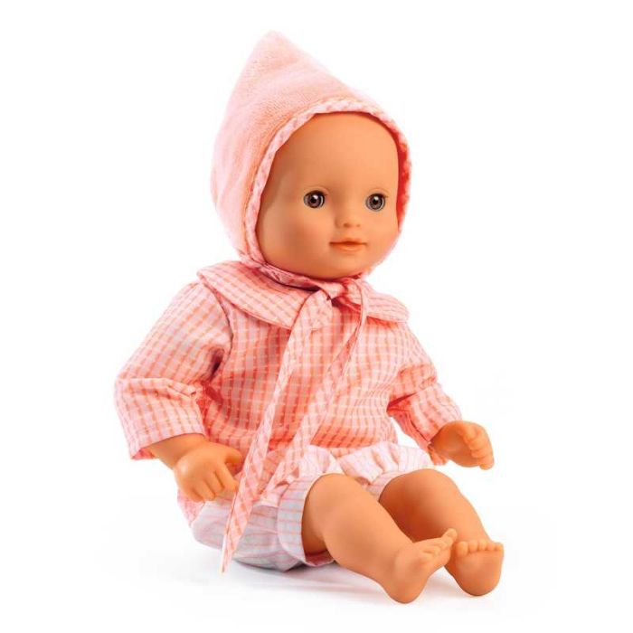 Rose Pomea Soft Body Doll by Djeco - 0 Rose Pomea Soft Body Doll by Djeco - 0