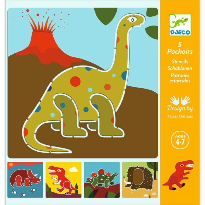 Dinosaurs Stencils by Djeco - 0 Dinosaurs Stencils by Djeco - 0