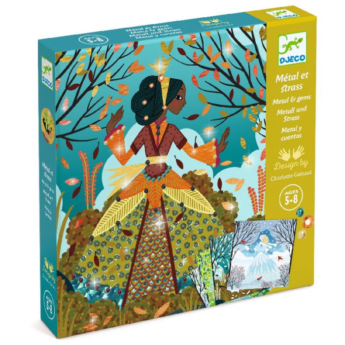 Djeco Dresses in Seasonal Colours Metal & Gems Craft Kit - 0 Djeco Dresses in Seasonal Colours Metal & Gems Craft Kit - 0