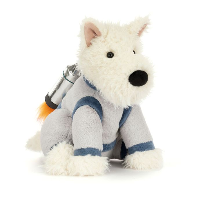 Jellycat Munro Scottie Dog Space Outfit – Medium Soft Toy - 0 Jellycat Munro Scottie Dog Space Outfit – Medium Soft Toy - 0