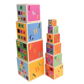 Rex London Colourful Creatures Stacking Blocks - 0