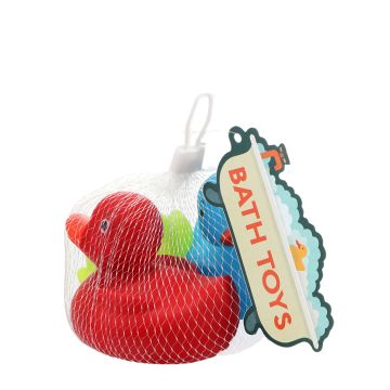 Rex London Multicolour Rubber Ducks Bath Toys Set of 3 - 0