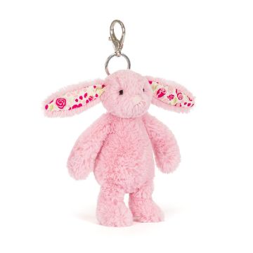 Blushkin Blossom Bunny Bag Charm by Jellycat - 0