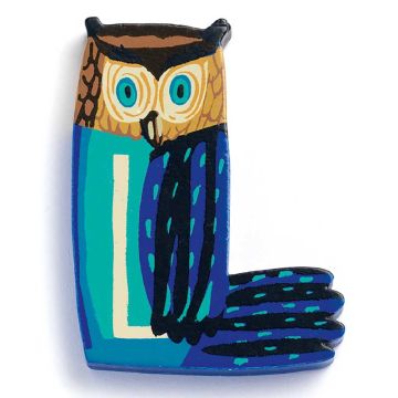 L - Animals Door Letter by Djeco - 0