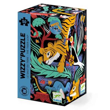 The Tiger's Leap 50pcs Wizzy Puzzle by Djeco - 0