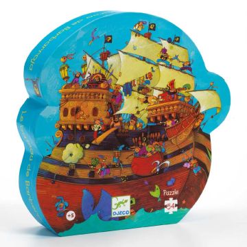 Barbarossa's Boat 54pcs Silhouette Puzzle by Djeco - 0