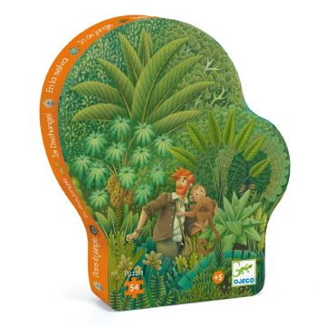 In the Jungle 54pcs Silhouette Puzzle by Djeco - 0