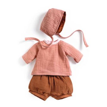 Peach 3 Piece Doll's Outfit from Pomea by Djeco - 0