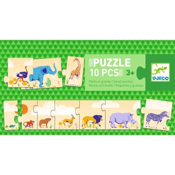 Smal and Big 10pcs Puzzle by Djeco - 0