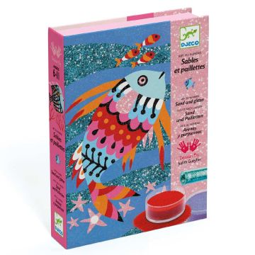 Fish Rainbows Sand & Glitter Art by Djeco - 0