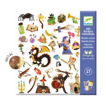 Medieval Fantasy Metallic Stickers by Djeco - 0