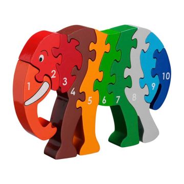 Elephant 1-10 Jigsaw by Lanka Kade - 0