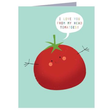 Mini Tomato Greetings Card by Kali Stileman - 0