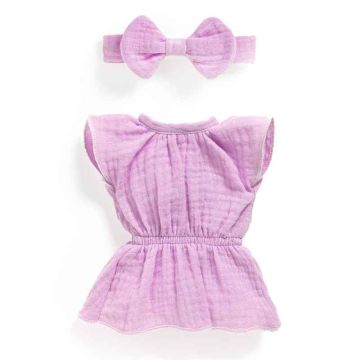 Lovely Doll Violette Dress & Ribbon Outfit from Pomea by Djeco - 0