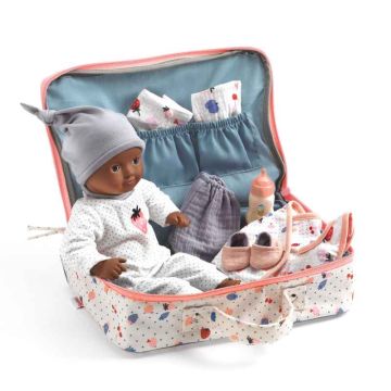 The Cerise Suitcase from Pomea by Djeco - 0